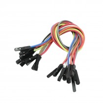 10 Pcs 21cm Length Double Head Connect Jumper Cable Wire Line Colorful