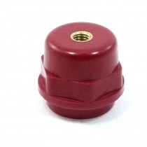 Red 0.19" Brass Thread 1" Height Busbar Enhanced Insulator Supporter