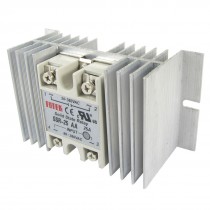 AC-AC Single Phase solid state relay SSR 25A 24-380V 80-280V + heat sink