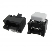 5 Pcs Momentary Tact Push Button Switch Right Angle 2 Pin 12 x 12mm x 9mm w Cap