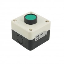 AC 240V 3A 1NO Green Momentary Flat Push Button Switch