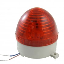 DC 24V Wired Red LED Miniature Industrial Signal Light Flash Warning Lamp