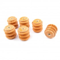 660V 1.1" x 1.1" x 15/64" Busbar Insulator Support Connector Orange 6PCS
