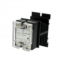 DC 3-32V to AC 24-480V Solid State Relay SSR 10A w Aluminum Heat Sink Eiiaw