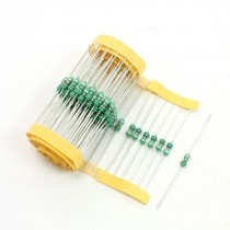 100 Pcs 1/2 Watt 1uH 10% Axial Leads Color Ring Fixed Inductors