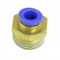 PT 1 2" x 5 16" Brass Straight Male Push in Fitting Quick Connector Coupler