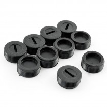 10 Pcs Black Male Thread 16mm Diameter Carbon Brush Holder Caps