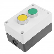 Yellow NO Contact Momentary Push Button Switch Station AC 240V 3A Rbrcr