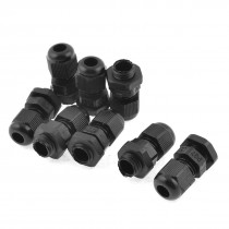 8 Pcs Waterproof Connector 4-7mm Dia Cable Wire Gland PG7 Black