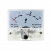 85L1 AC 0-300V Rectangle Analog Panel Voltage Gauge