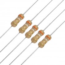 100 x 1/4W 250V 3.9 ohm 3R9 Axial Lead Carbon Film Resistors