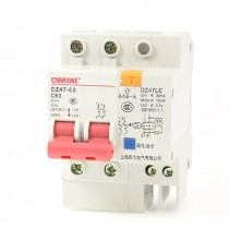 AC 400V 63A 2 Poles Overload Protection ELCB Earth Leakage Circuit Breaker