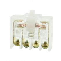 220V 3A DPST Clear Plastic Case Button Actuator Limit Switch