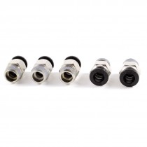 5 Pcs 1 4" PT Male Thread 8mm Push in Joint Pneumatic Connector Quick Fitting