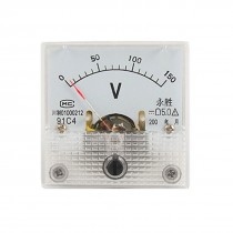 Fine Tuning Dial DC 150V Analog Panel Meter Voltmeter