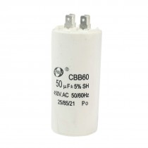 Washing Machine CBB60 Nonpolar Motor Running Capacitor AC 450V 50uF 50/60Hz