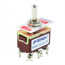DPDT ON-OFF-ON 3 Position 6-Terminal Toggle Switch AC 15A/250V 20A/125V
