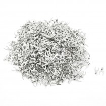 1000pcs SNB2-5 Fork Type Uninsulation Spade Cable Terminals for AWG 16-14