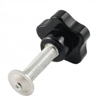 12mm Male Thread 50mm Dia Black Star Head Clamping Knob