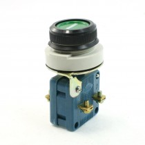 AC 380V 10A 1NO 1NC 4 Terminals DPST Green Momentary Push Button Switch