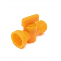 15mm 12mm Diameter Outlets Orange Plastic Lathe Coolant Pipe Switch