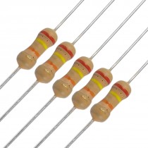 50 x 1/4W 250V 24K ohm Axial Carbon Film Resistors