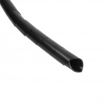 8mm Outside Dia 49 Ft Spiral Wire Wrap Desktop PC Manage Cable