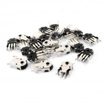 20 Pcs Tactile Push Button Switch 3 Terminals 18.5 x 10 x 6mm