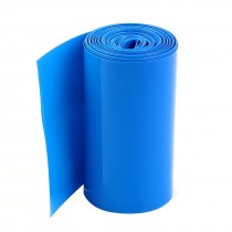 5Meters 85mm Width PVC Heat Shrink Wrap Tube Blue for 18650 Battery Pack