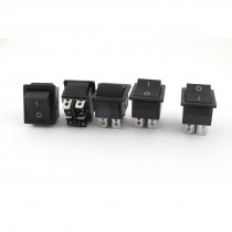AC 15A 250V AC 20A 125V 2 Position 6 Pin Boat Rocker Switch 5 Pcs