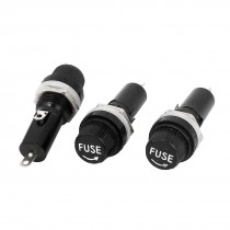 3 Pcs PCB Fuse Holder AC 125V 15A 10A 250VAC for 5 x 20mm Fuses