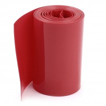 5Meters 85mm Width PVC Heat Shrink Wrap Tube Red for 18650 Battery Pack