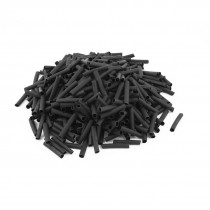 Black 4mm Dia 2 1 Polyolefin Heat Shrink Tubing Shrinkable Tube 30mm 500pcs