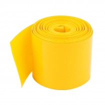 29 5mm PVC Heat Shrink Tubing Covering Yellow 5Meters for 1 x 18650 Battery