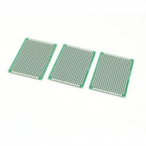 3 Pcs Double Side Prototype PCB Tinned Universal Breadboard 5x7cm FR4