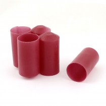 5 Pcs Adhesive Glue Lined Heat Shrink Shrinkable End Caps Red 32mm Dia