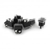 10pcs AC 125V 10A 250V 8A 250 5A DPST on Off 4 Pins Waterproof Rocker Switch