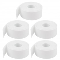 5pcs 6.5Ft 2M Long 23mm White PVC Heat Shrink Tubing Wrap for 1 x AA Battery