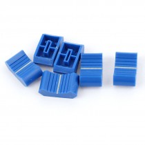 6pcs Digital Video Mixer Fader Effects Slide Switch Cap Knob Dark Blue 8 x 2mm