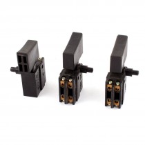 AC 130V 8A AC 250V 6A DPST Momentary Electric Hammer Trigger Switch Black