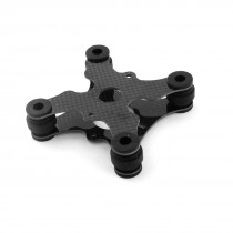 3K Carbon Fiber Vibration Damper Plate Black for RC DJI Phantom GoPro Camera
