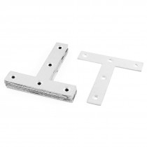 10pcs 80mm x 80mm Metal T Shaped Angle Plate Corner Brackets Fasteners