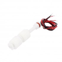 White Plastic Water Liquid Level Sensor Double Floaters Float Switch