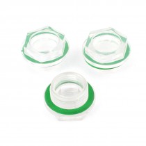 3 Pcs 25mm Male Thread Dia Replacing Parts Liquid Sight Glass for Air Compressor