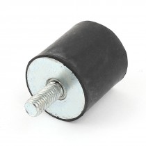 M10 x 22mm Thread Rubber Shock Absorber Vibration Isolator Mount 1 1 2" x 1 1 2"