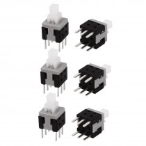 6pcs 6PINS Pushbutton 6 x 6 x 13mm Locking Tactile Switches