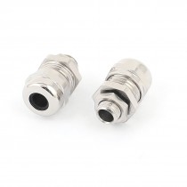 2pcs M8 Waterproof Strain Relief Cord Grip Cable Gland Connector for 2-5mm Wire