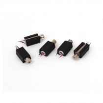 DC 3V 0 08A 2 Wires 4x11mm Micro Coreless Vibration Vibrating Motor 5pcs