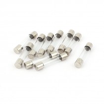 10pcs 250V 5A Quick Blow Fast Acting Glass Tubes Fuses 6mm x 30mm