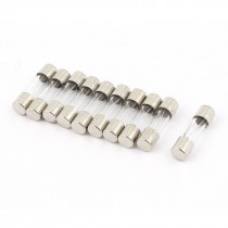 10pcs 250V 500mA 0 5A Slow Blow Glass Fuses Tube 5mm x 20mm
